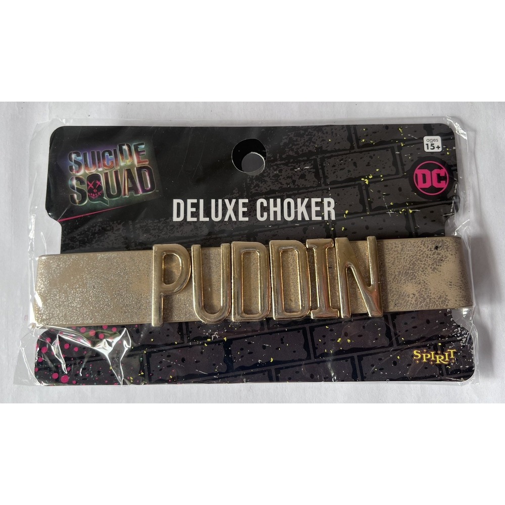 Harley‎ Quinn Puddin Cosplay Strap Choker Necklace Costume Accessory DC Comics